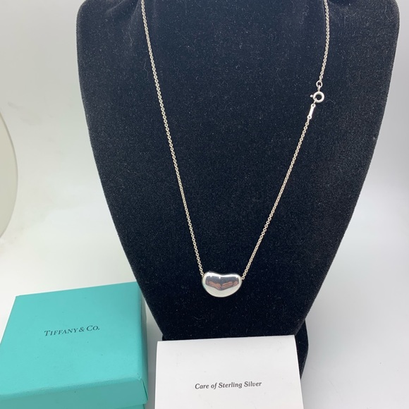 Tiffany & Co. Jewelry - Tiffany & Co.925 Large Bean 21mm On Chain 18”